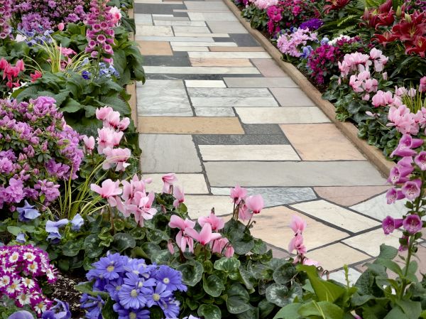 Garden Path Installation in Norwalk