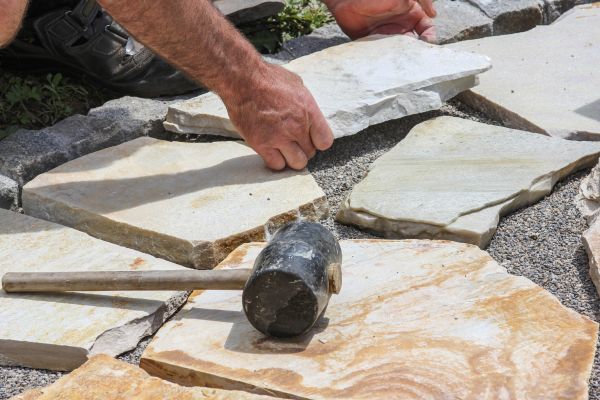 Stone Sidewalk Installation in Norwalk